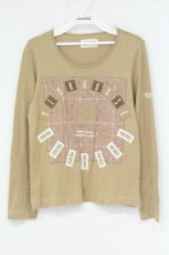 画像1: PINK HOUSE / ワッペン使いカットソー S ベージュ O-26-09-10-045-LO-TO-OW-OS (1)