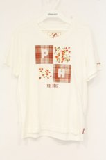 画像1: PINK HOUSE / いちごワッペン使いTシャツ  シロ O-26-09-10-046-LO-TO-OW-OS (1)