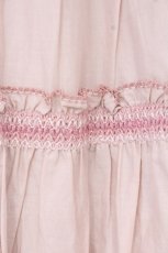 画像2: PINK HOUSE / 刺繍入りスモックスカート  ピンク O-26-09-10-062-LO-SK-IG-OS (2)