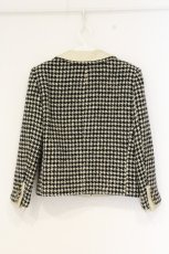 画像3: INGEBORG / 千鳥柄ウールスカート  クロ×アイボリー O-26-09-10-067-LO-SK-IG-OS (3)