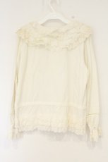 画像4: Bis Rich Girl / コットンレースブラウス   O-26-09-10-079-LO-BL-IG-OS (4)