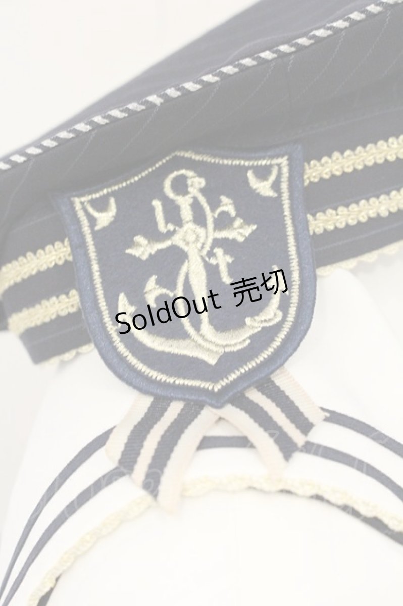 画像5: Lost Tree / 帆風〜Akademie der Meeresbriste」 夏服セーラーワンピース  ネイビー×シロ O-26-09-10-006-LO-OP-IG-OS (5)