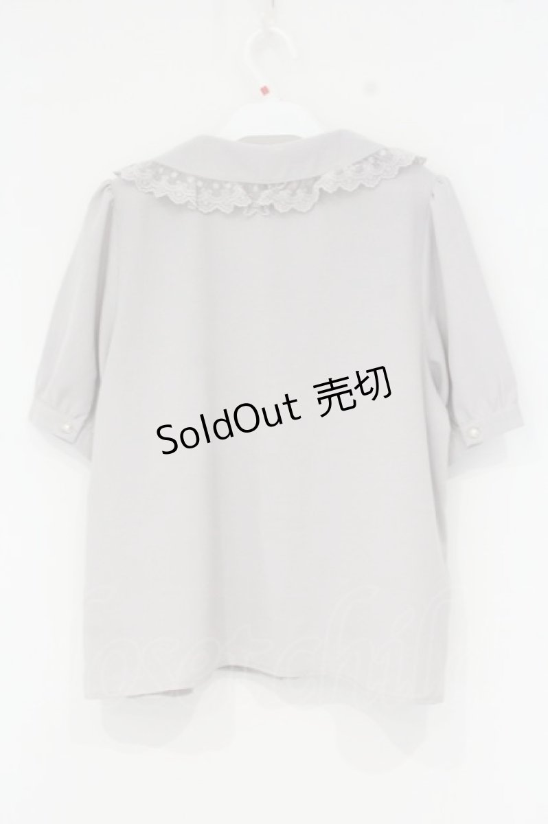 画像3: axes femme POETIQUE / ピンタックブラウス M ピンクグレー O-26-09-10-021-AX-BL-IG-OS (3)