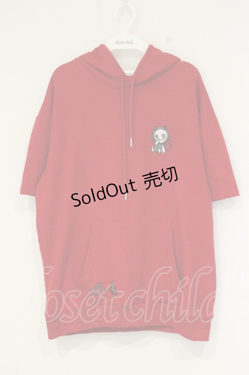 画像1: NieR Clothing / 刺繍入りパーカー F レッド×悪魔 O-26-09-11-1034-PU-TO-OW-OS (1)