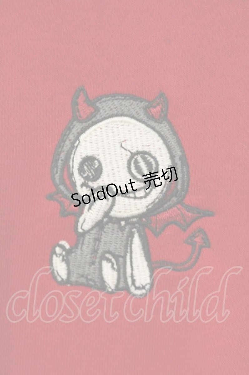 画像2: NieR Clothing / 刺繍入りパーカー F レッド×悪魔 O-26-09-11-1034-PU-TO-OW-OS (2)