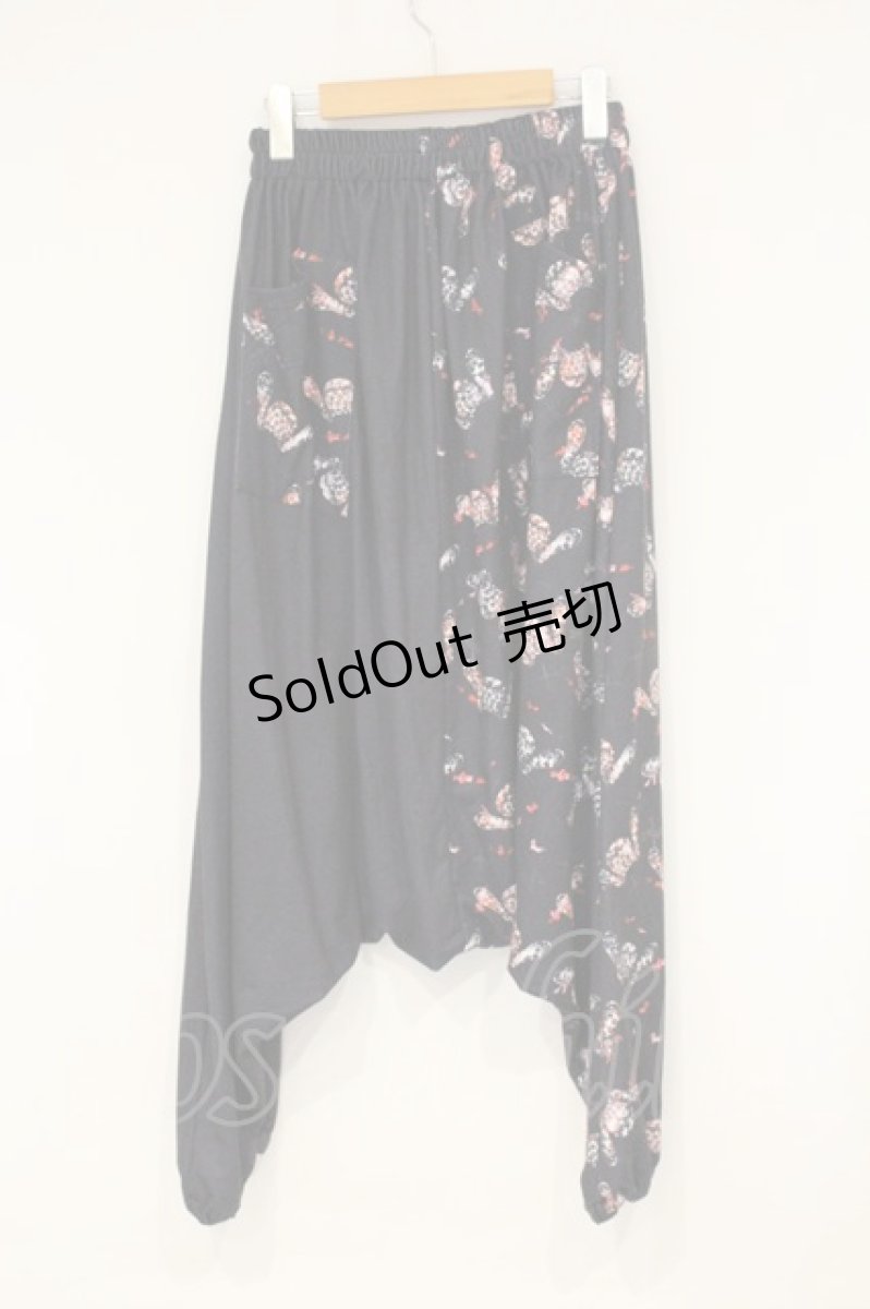 画像3: NieR Clothing / ブロッキングサルエルパンツ F ブラック×病み O-26-09-11-1040-PU-PA-OW-OS (3)