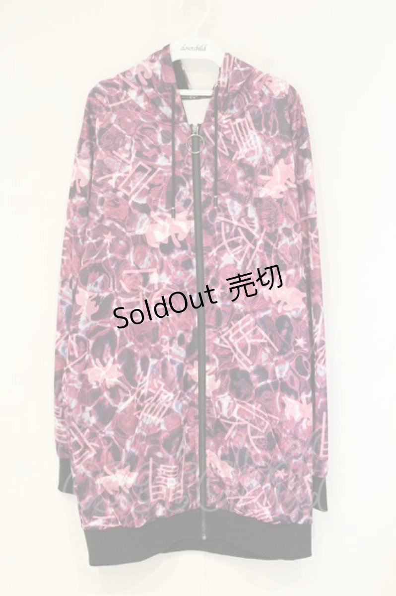 画像1: NieR Clothing / 転写パーカー F ピンク×病み O-26-09-11-1042-PU-TO-OW-OS (1)