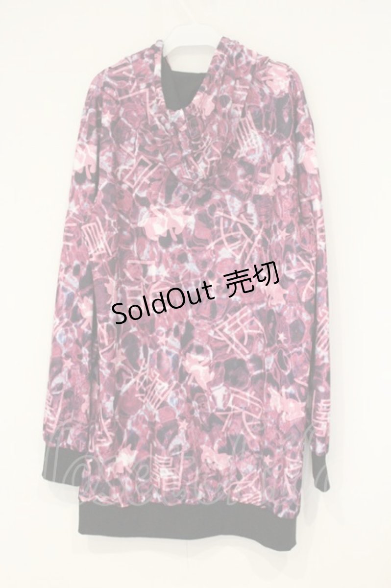 画像3: NieR Clothing / 転写パーカー F ピンク×病み O-26-09-11-1042-PU-TO-OW-OS (3)