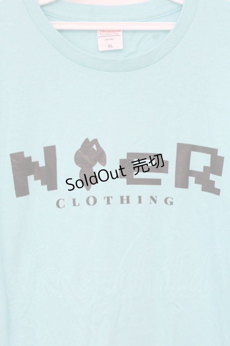 画像2: NieR Clothing / プリントTシャツ XL ミントグリーン O-26-09-11-1047-PU-TS-OW-OS (2)
