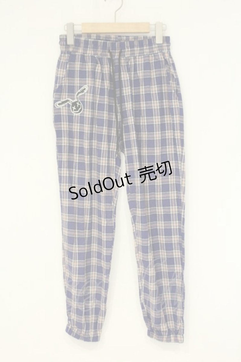 画像1: NieR Clothing / チェックパンツ F パープル O-26-09-11-1050-PU-PA-OW-OS (1)