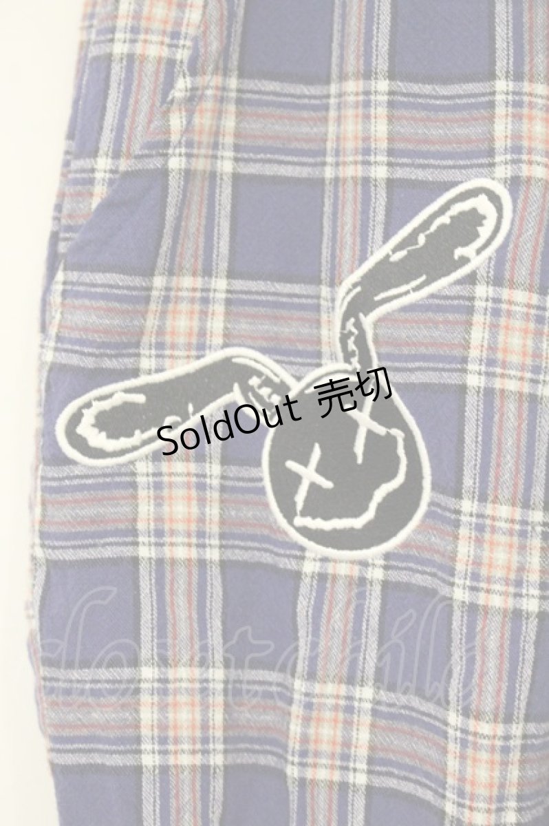 画像2: NieR Clothing / チェックパンツ F パープル O-26-09-11-1050-PU-PA-OW-OS (2)