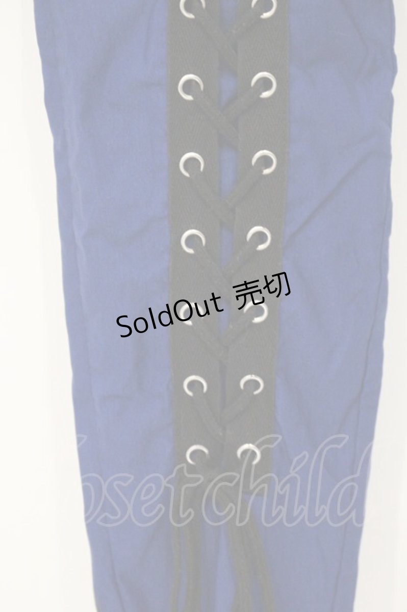 画像2: NieR Clothing / サスペンダースキニーパンツ F ブルー O-26-09-11-1051-PU-PA-OW-OS (2)