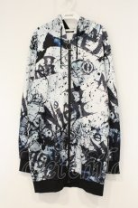 画像1: NieR Clothing / 転写ZIPパーカー F ブルー系スプラッシュ O-26-09-11-1054-PU-TO-OW-OS (1)