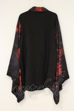 画像4: NieR Clothing / 着物袖風シャツ F ブラック×彼岸花 O-26-09-11-1058-PU-BL-OW-OS (4)
