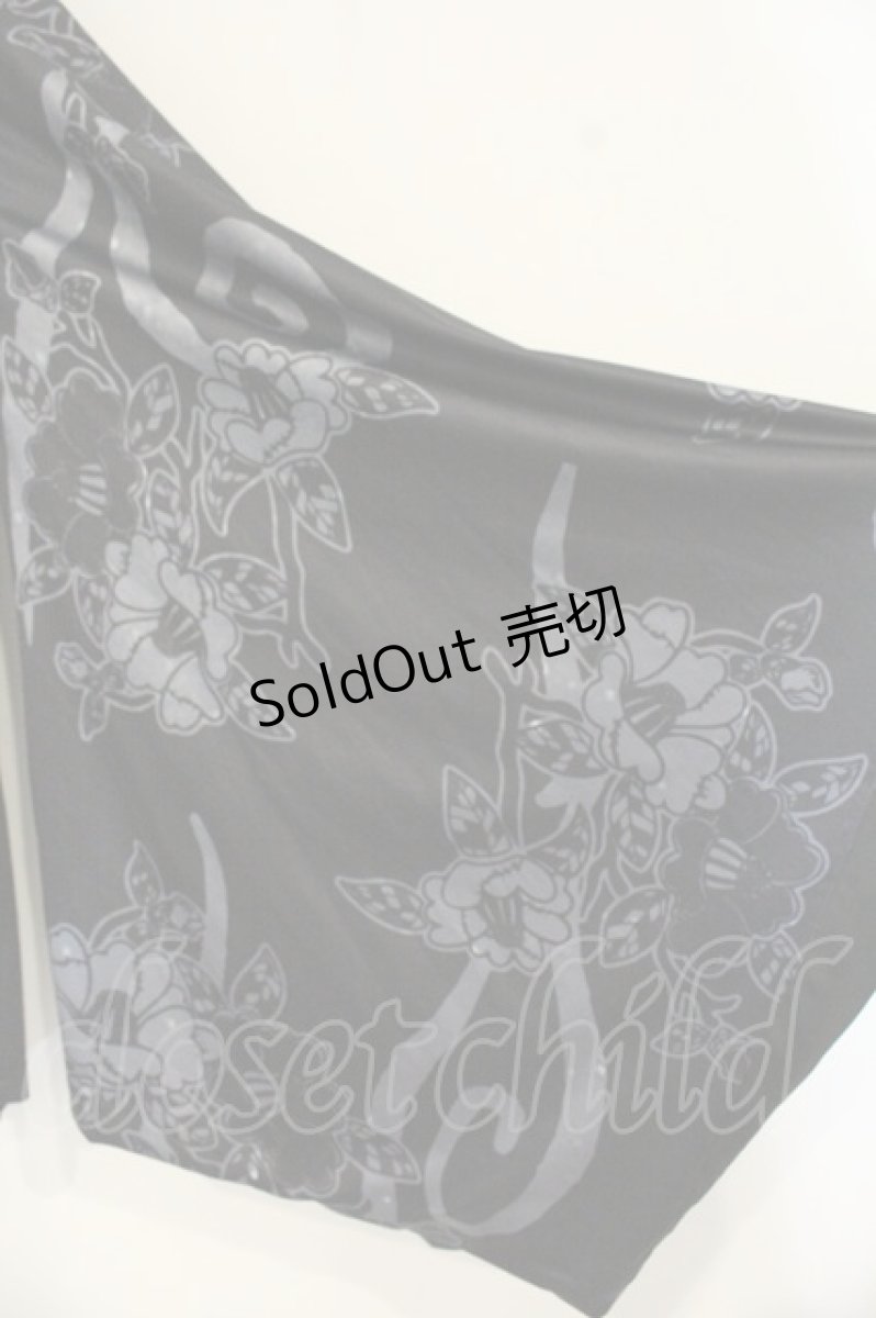 画像2: NieR Clothing / チャイナボタン着物袖パーカー F ブラック O-26-09-11-1063-PU-TO-OW-OS (2)