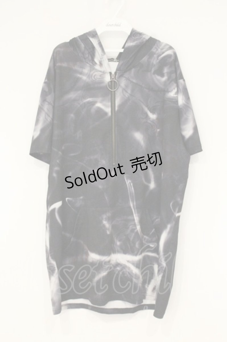 画像1: NieR Clothing / ハーフジップパーカー F ブラック×スモーキング O-26-09-11-1066-PU-TO-OW-OS (1)