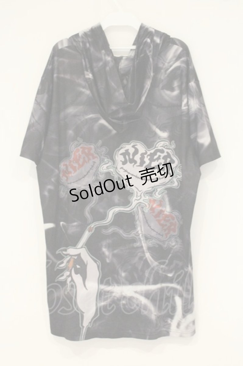 画像3: NieR Clothing / ハーフジップパーカー F ブラック×スモーキング O-26-09-11-1066-PU-TO-OW-OS (3)
