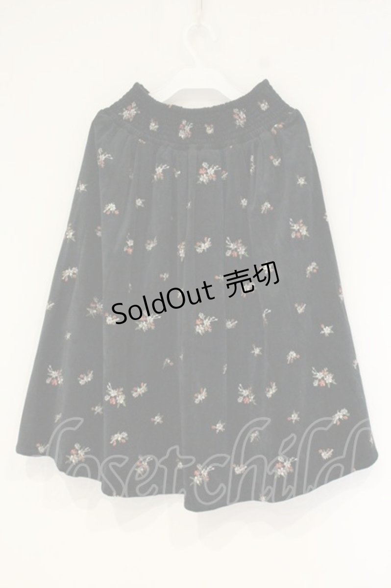 画像3: axes femme / 総刺繍ベロアスカート M グリーン O-26-09-11-1020-AX-SK-IG-OS (3)