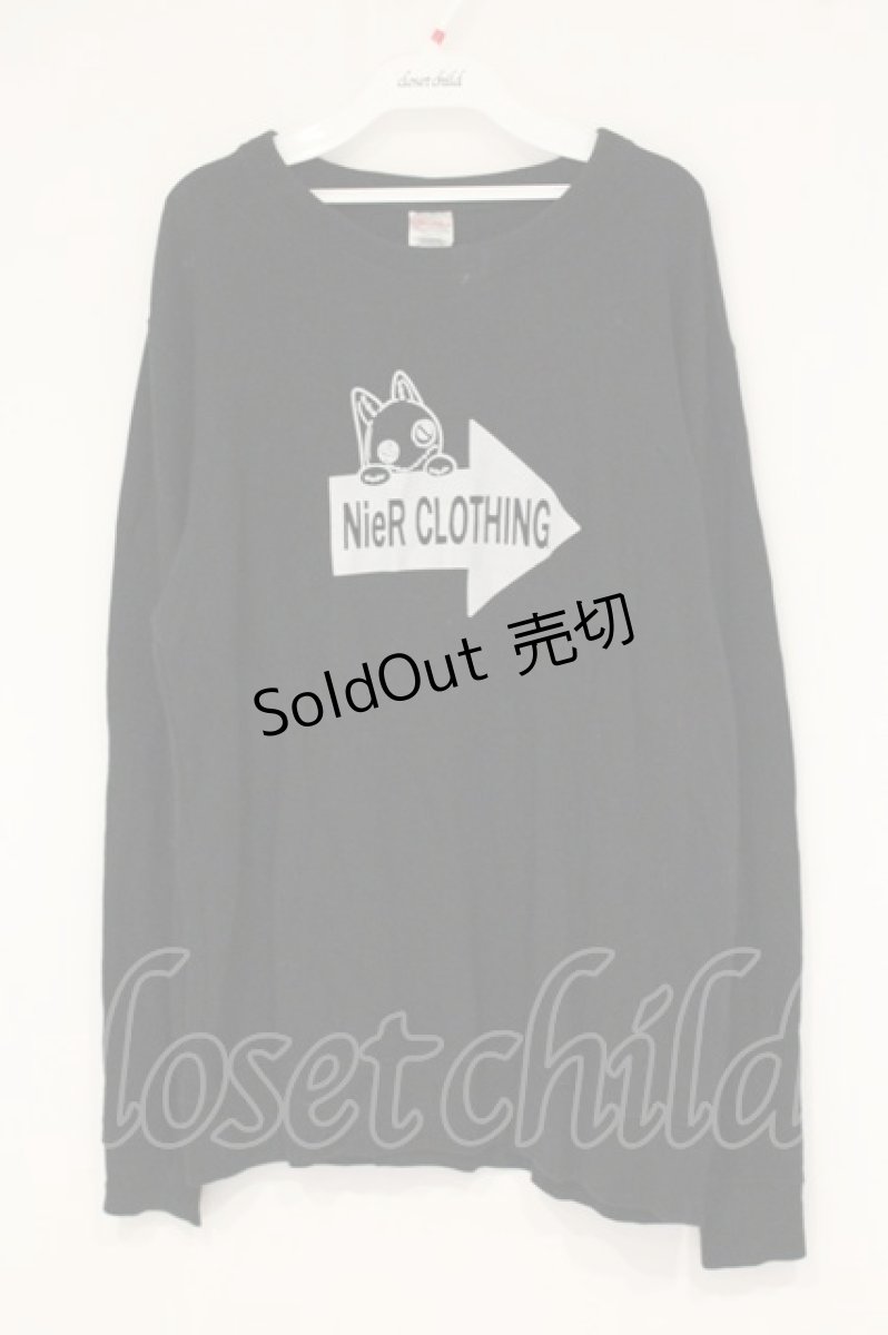 画像1: NieR Clothing / NieRちゃんプリントトレーナー XL ブラック×矢印 O-26-09-11-1026-PU-TO-OW-OS (1)