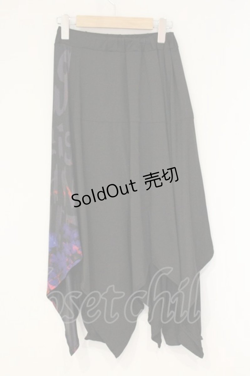 画像3: NieR Clothing / レイヤード風スカートパンツ F クロ×病みpt O-26-09-11-1029-PU-SK-OW-OS (3)