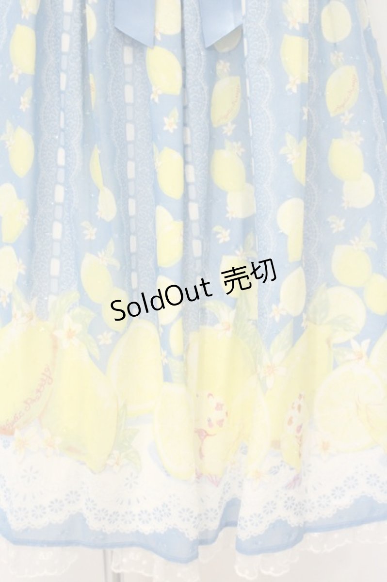 画像3: Angelic Pretty / Fruity LemonジャンパースカートSet  ブルー O-26-09-11-005-AP-OP-OW-OS (3)