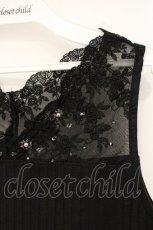 画像2: axes femme / 繊細レースタンクトップ M クロ O-26-09-14-032-AX-TO-OW-OS (2)