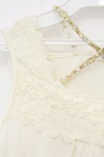画像2: axes femme / レース使いタンクトップ M キナリ O-26-09-14-033-AX-TO-OW-OS (2)