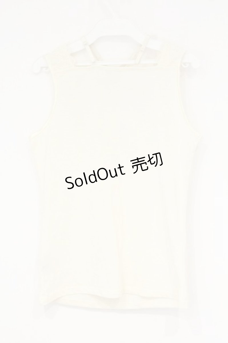 画像3: axes femme / レース使いタンクトップ M キナリ O-26-09-14-033-AX-TO-OW-OS (3)