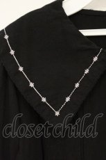 画像2: axes femme POETIQUE / 襟刺繍ボリューム袖ブラウス M クロ O-26-09-14-036-AX-BL-OW-OS (2)