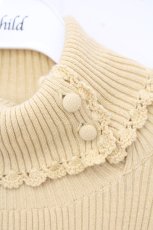 画像2: PINK HOUSE / ロゴ刺繍リブニット  イエロー O-26-09-14-055-LO-TO-IG-OS (2)