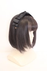 画像1: m petit by misako / NINA'S /リボンカチューシャ  クロ O-26-09-14-1008-LO-AC-OW-OS (1)