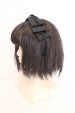 画像2: m petit by misako / NINA'S /リボンカチューシャ  クロ O-26-09-14-1008-LO-AC-OW-OS (2)