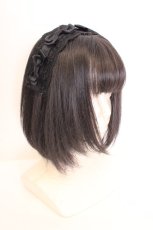画像1: m petit by misako / ヘッドドレス  クロ O-26-09-14-1012-LO-AC-OW-OS (1)