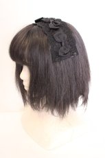 画像2: m petit by misako / ヘッドドレス  クロ O-26-09-14-1012-LO-AC-OW-OS (2)
