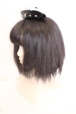 画像2: DimMoire / ナースヘアアクセサリーリメイク  ブラック×ホワイト O-26-09-14-1013-PU-AC-OW-OS (2)