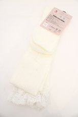 画像3: Cherirulu Chocola / ECMYOVKPレース　オーバーニーソックス  オフシロ O-26-09-14-1001-LO-ZA-OW-OS (3)