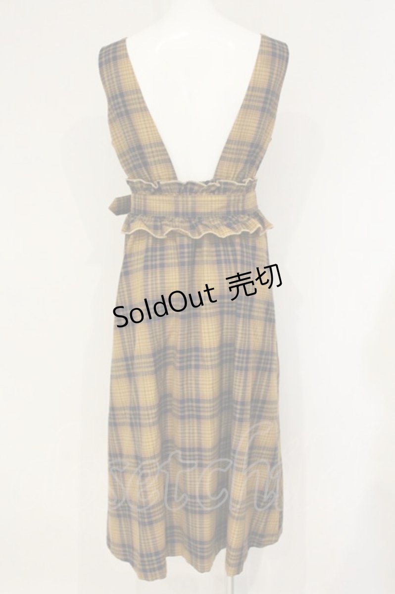 画像3: axes femme / タータンチェックワンピース M イエロー系 O-26-09-14-006-AX-OP-OW-OS (3)
