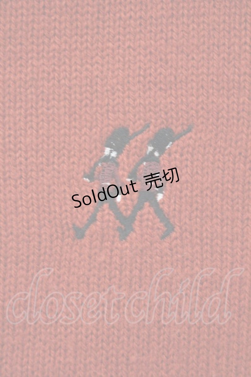 画像2: F i.n.t / 兵隊刺繍ニット  アカ O-26-09-14-063-CA-TO-IG-OS (2)