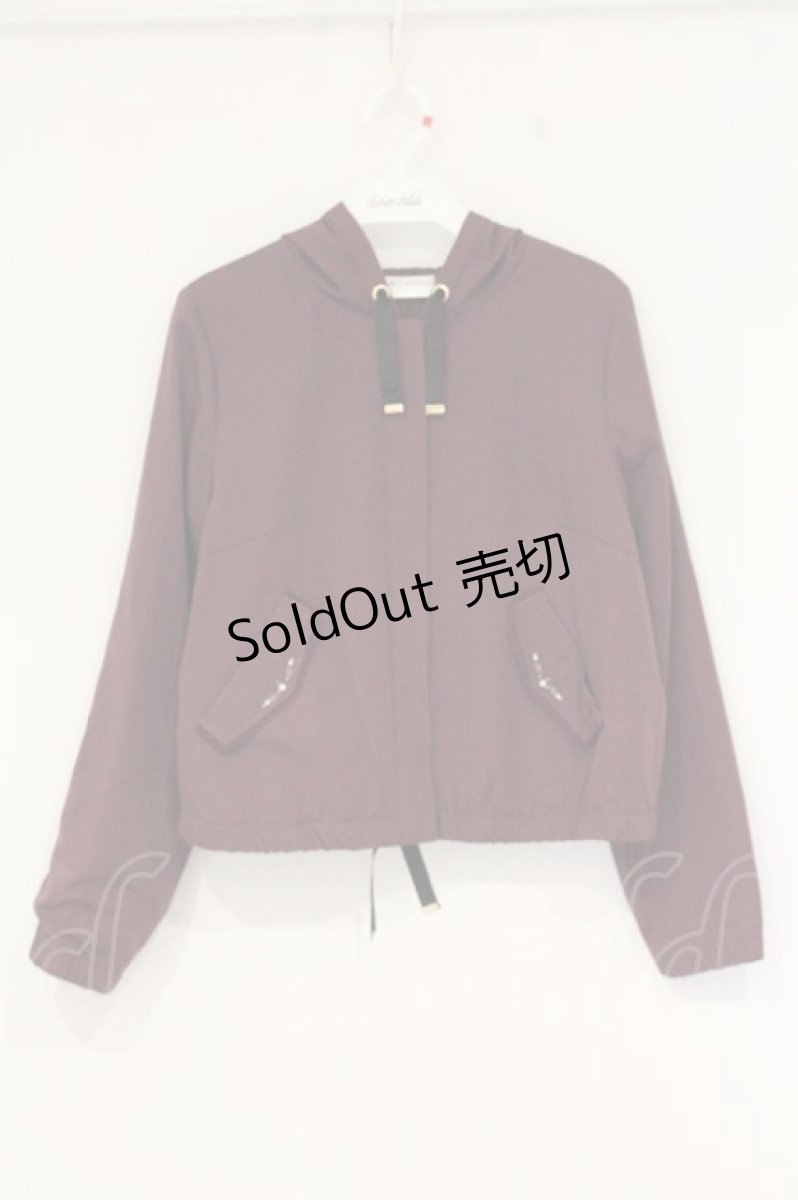 画像1: axes femme / ビジュー付マウンテンパーカー M ワイン O-26-09-14-007-AX-TO-OW-OS (1)