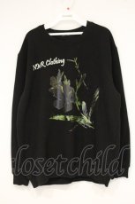 画像1: NieR Clothing / プリントトレーナー F 夾竹桃（ブラック） O-26-09-14-068-PU-TO-OW-OS (1)
