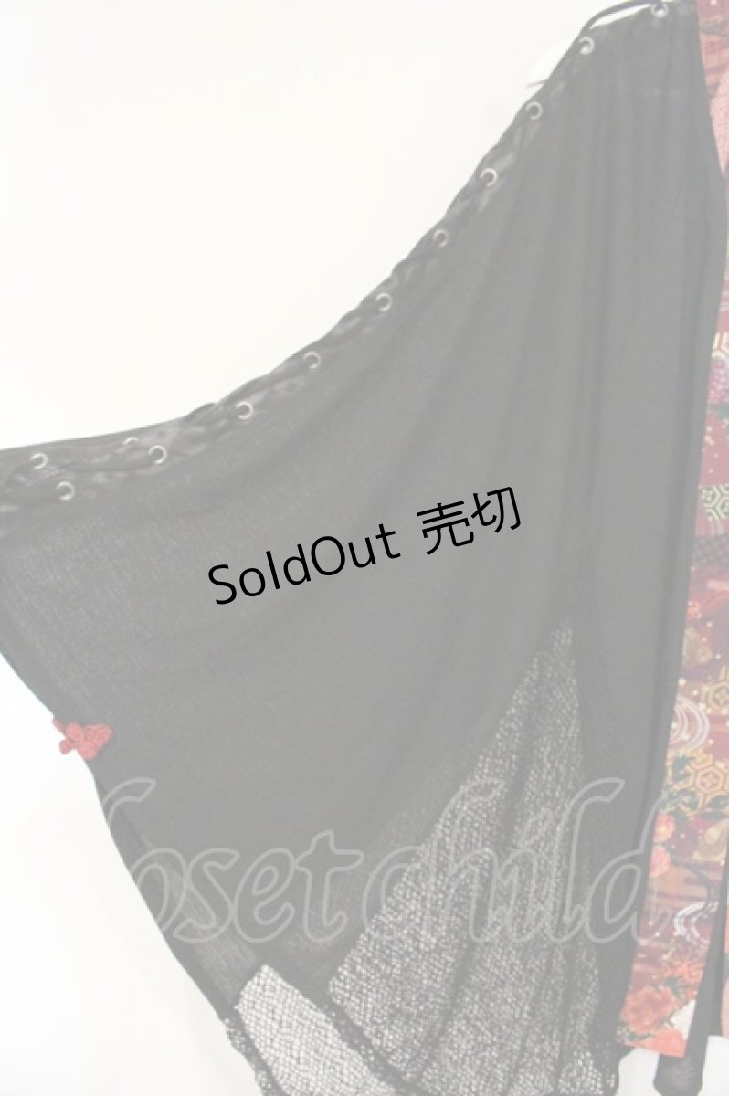 画像3: Qutie Frash / メッシュポンチョ  ブラック×レッド O-26-09-14-069-QU-TO-IG-OS (3)