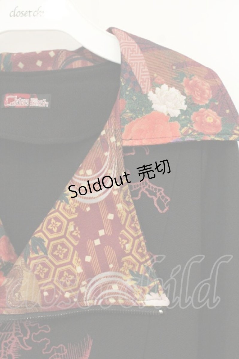 画像2: Qutie Frash / バルーンスリーブジップアップライダース  ブラック×オレンジ系 O-26-09-14-079-QU-TO-IG-OS (2)