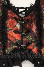 画像2: Qutie Frash / コルセットホルターベスト  レッド×ブラック O-26-09-14-082-QU-TO-IG-OS (2)