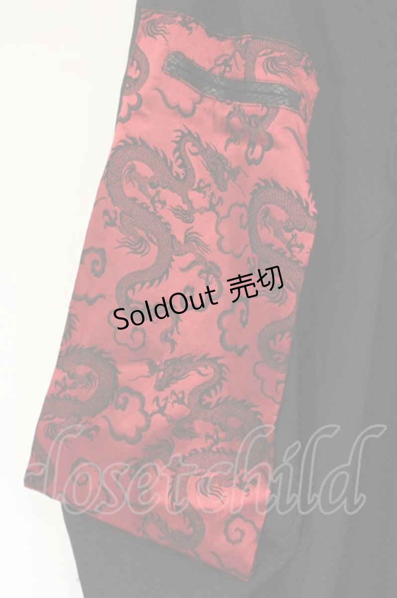 画像2: Qutie Frash / DSポケットパンツ  ブラック×レッド O-26-09-14-086-QU-PA-IG-OS (2)