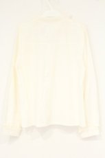 画像3: axes femme POETIQUE / チェーンブローチ付長袖ブラウス M キナリ O-26-09-14-2049-AX-BL-OW-OS (3)