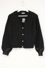 画像1: axes femme / パールボタンニットカーディガン F クロ O-26-09-14-2054-AX-TO-OW-OS (1)