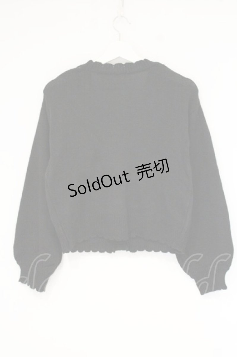 画像3: axes femme / パールボタンニットカーディガン F クロ O-26-09-14-2054-AX-TO-OW-OS (3)