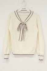 画像1: axes femme / ボウタイニット M キナリ O-26-09-14-2060-AX-TO-OW-OS (1)