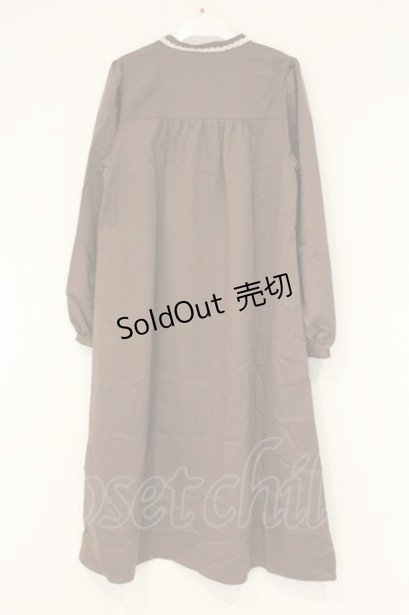 画像3: axes femme / ヨーク切替ワンピース F ブラウン O-26-09-14-2064-AX-OP-OW-OS (3)