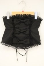 画像1: Jamieエーエヌケー / おリボンコルセット M クロ O-26-09-14-2075-LO-TO-OW-OS (1)